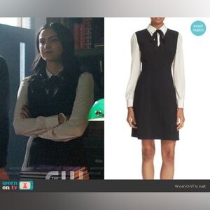 Kate spade bow tie crepe A line dress